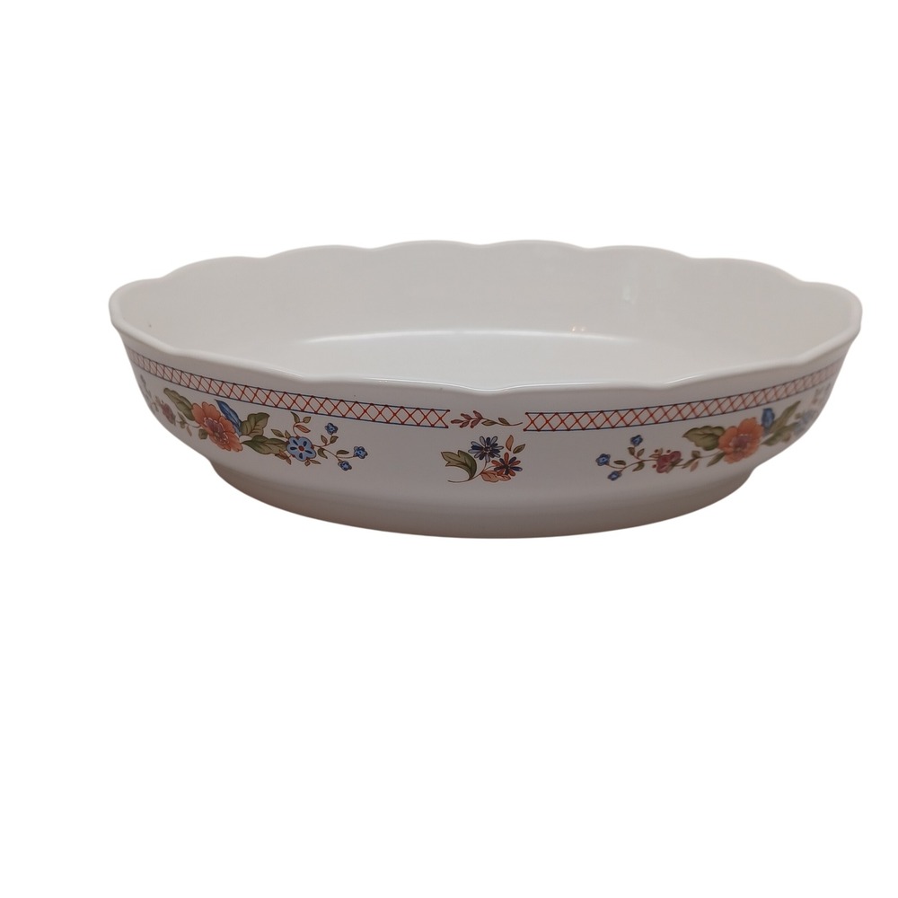 Lenox‎ Lantana Wind Chimes Oval Vegetable Serving Bowl Scalloped Fine China USA